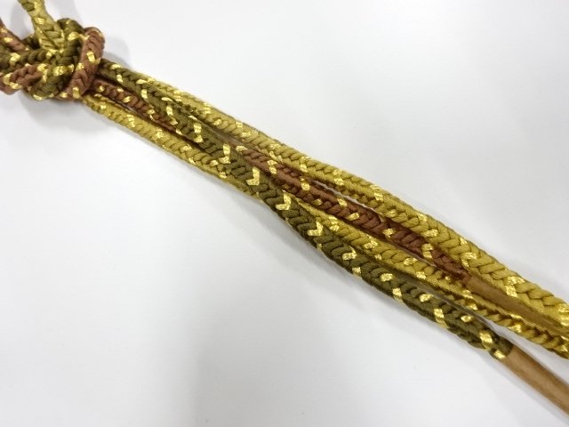 未使用品　正絹　手組帯締め
